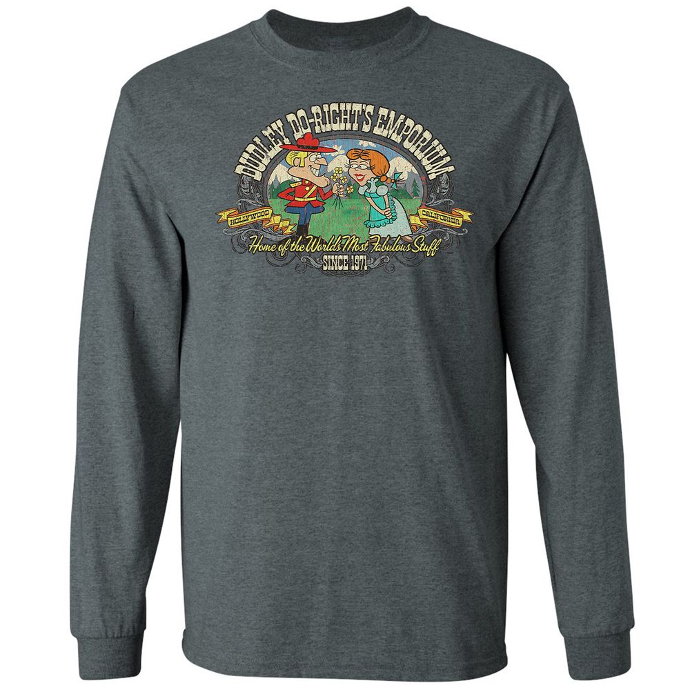 Long Sleeve T-Shirt - UQJM8KDW - Dark Heather - 15