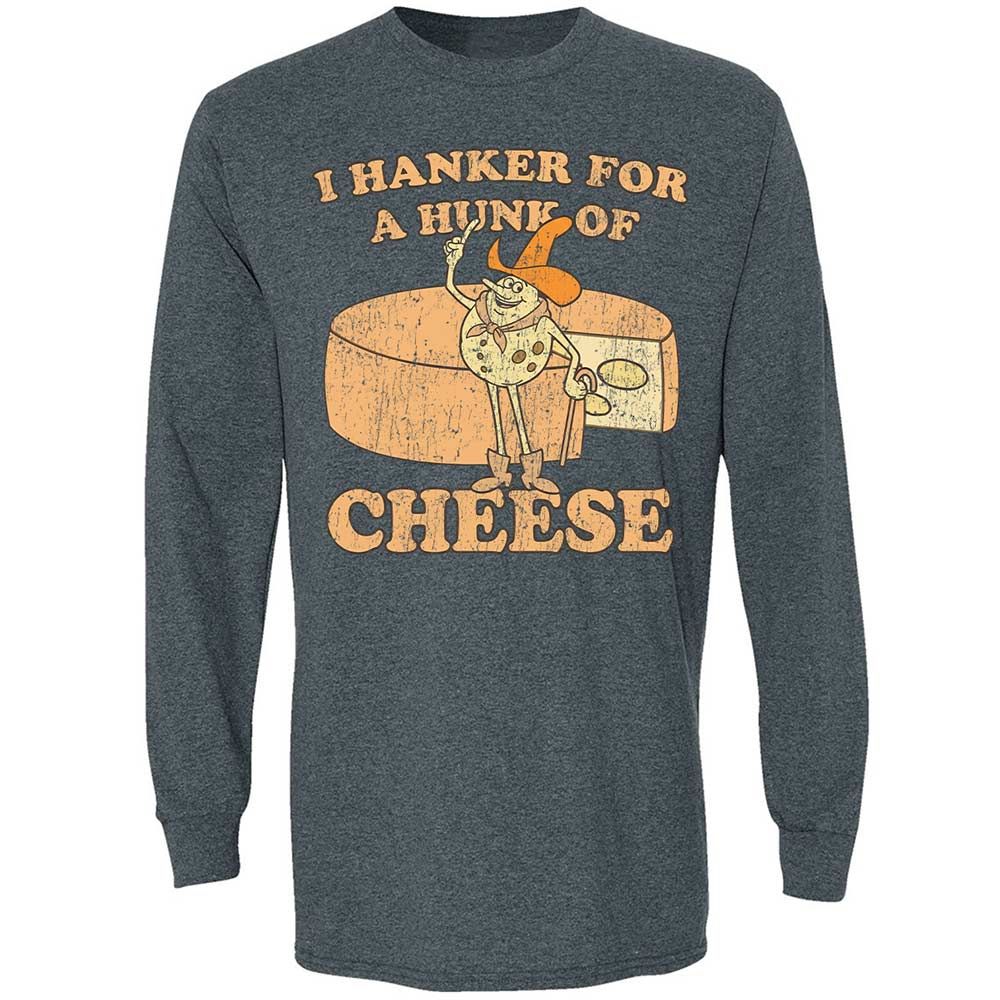 Hanker For A Hunk Of Cheese - Dark Heather - 15