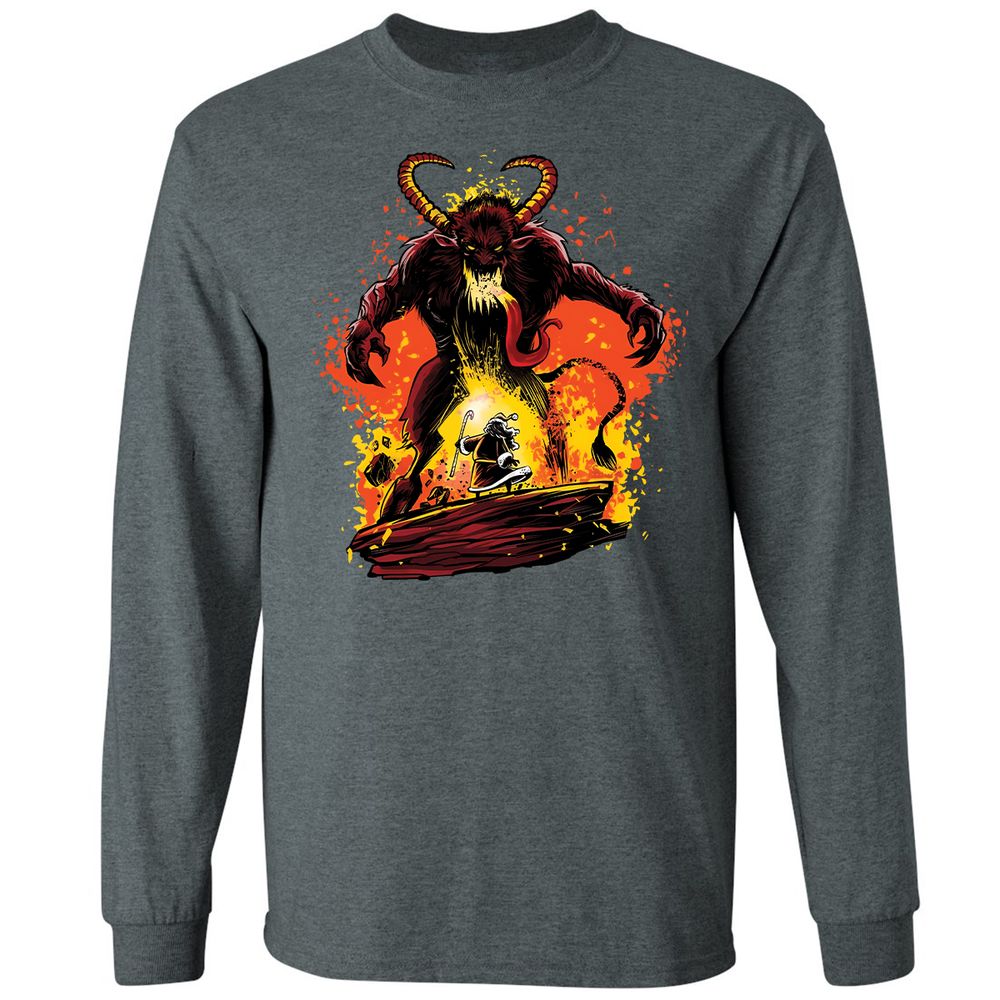 Long Sleeve T-Shirt - 1A6VJ9FY - Dark Heather - 15