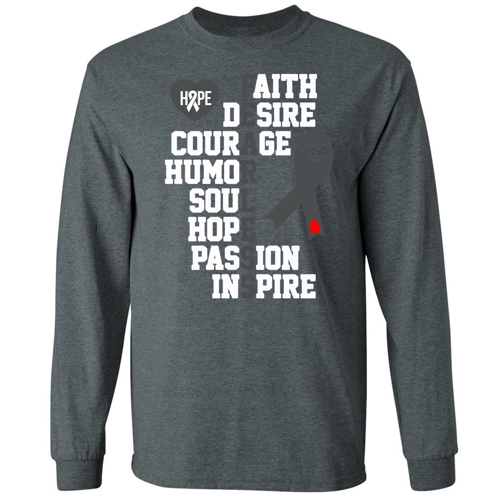 Long Sleeve T-Shirt - YZALFBHP - Dark Heather - 15