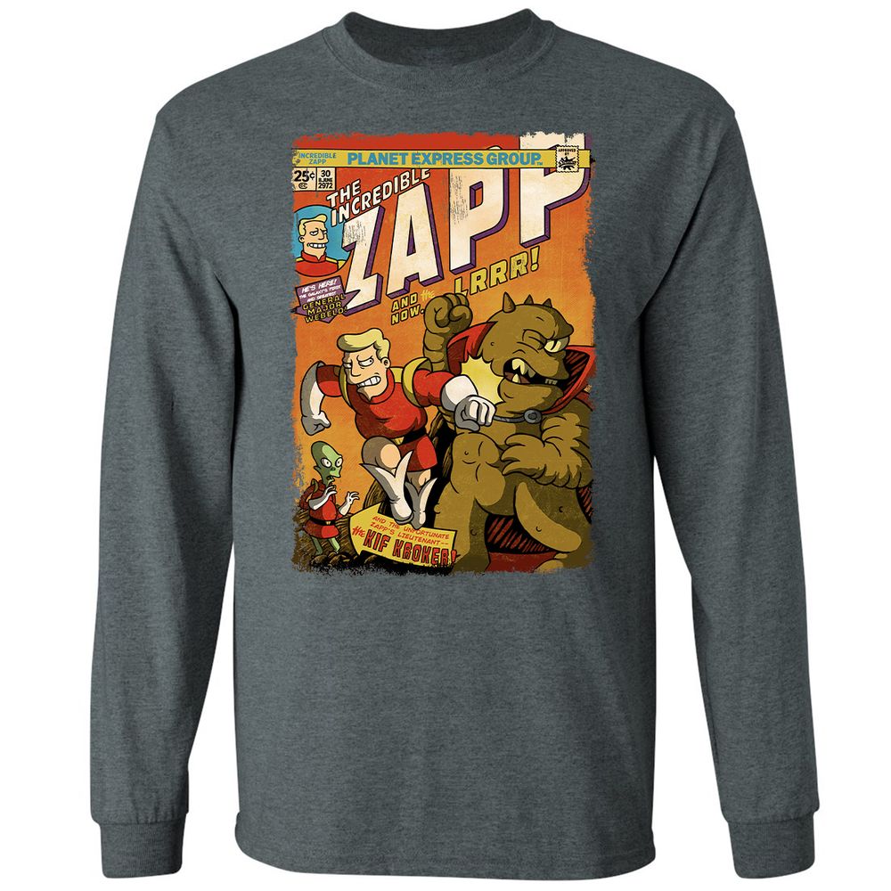 Long Sleeve T-Shirt - YUZULA7R - Dark Heather - 15
