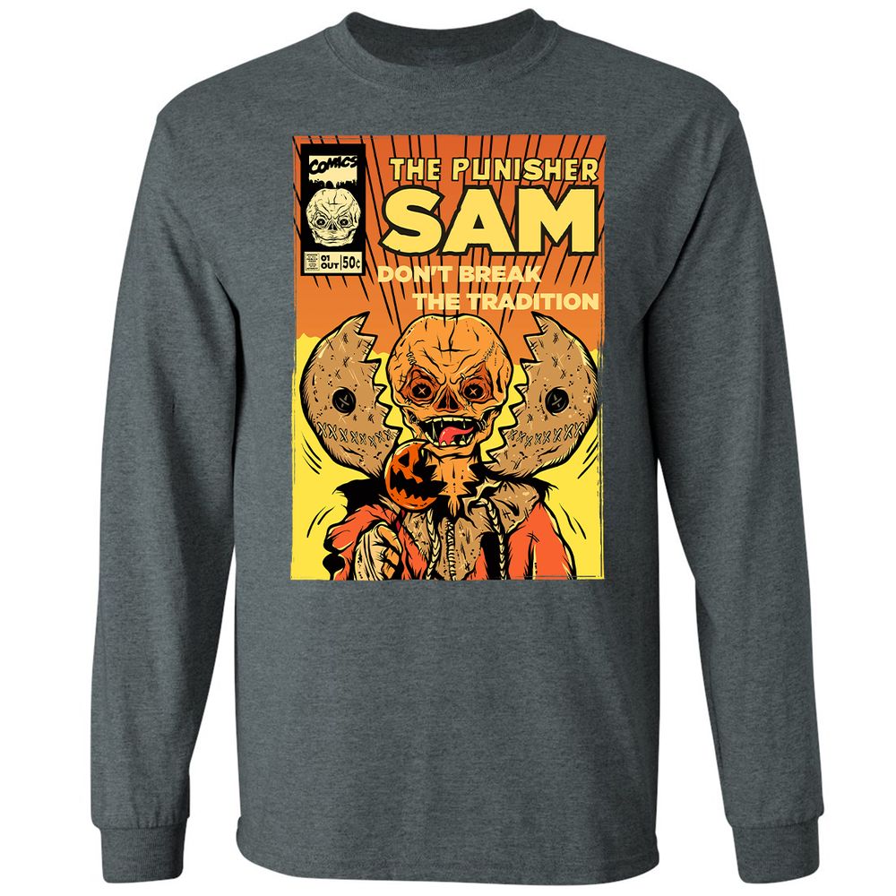 Long Sleeve T-Shirt - Q6KUEE53 - Dark Heather - 15