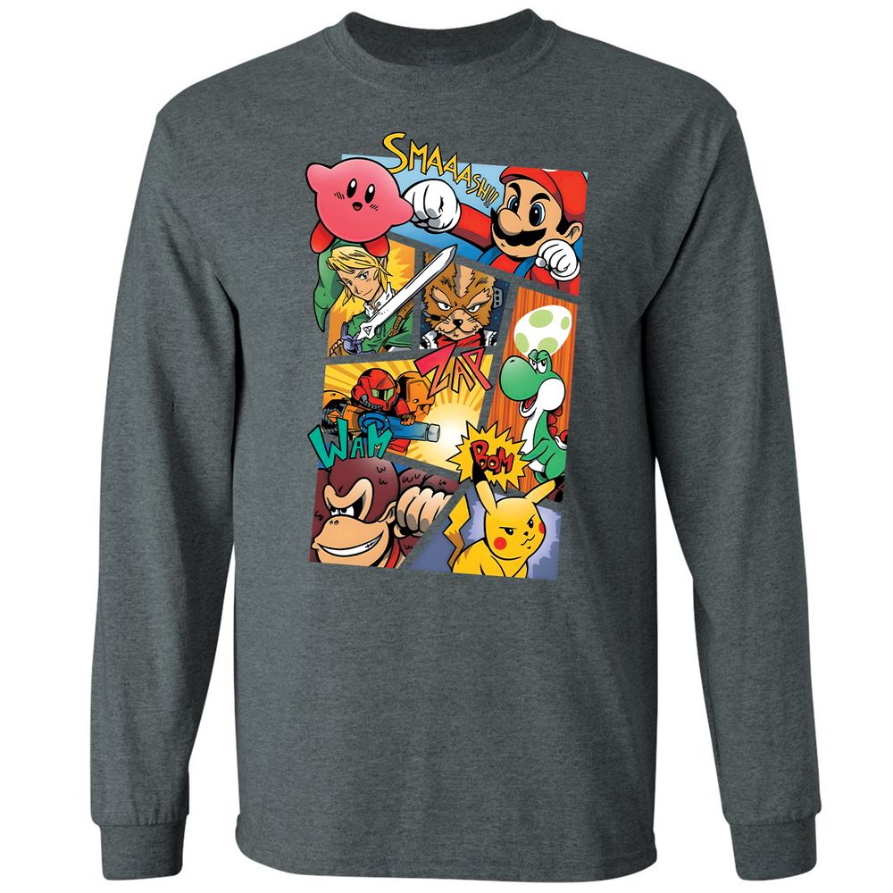 Long Sleeve T-Shirt - 7UTEJR31 - Dark Heather - 15