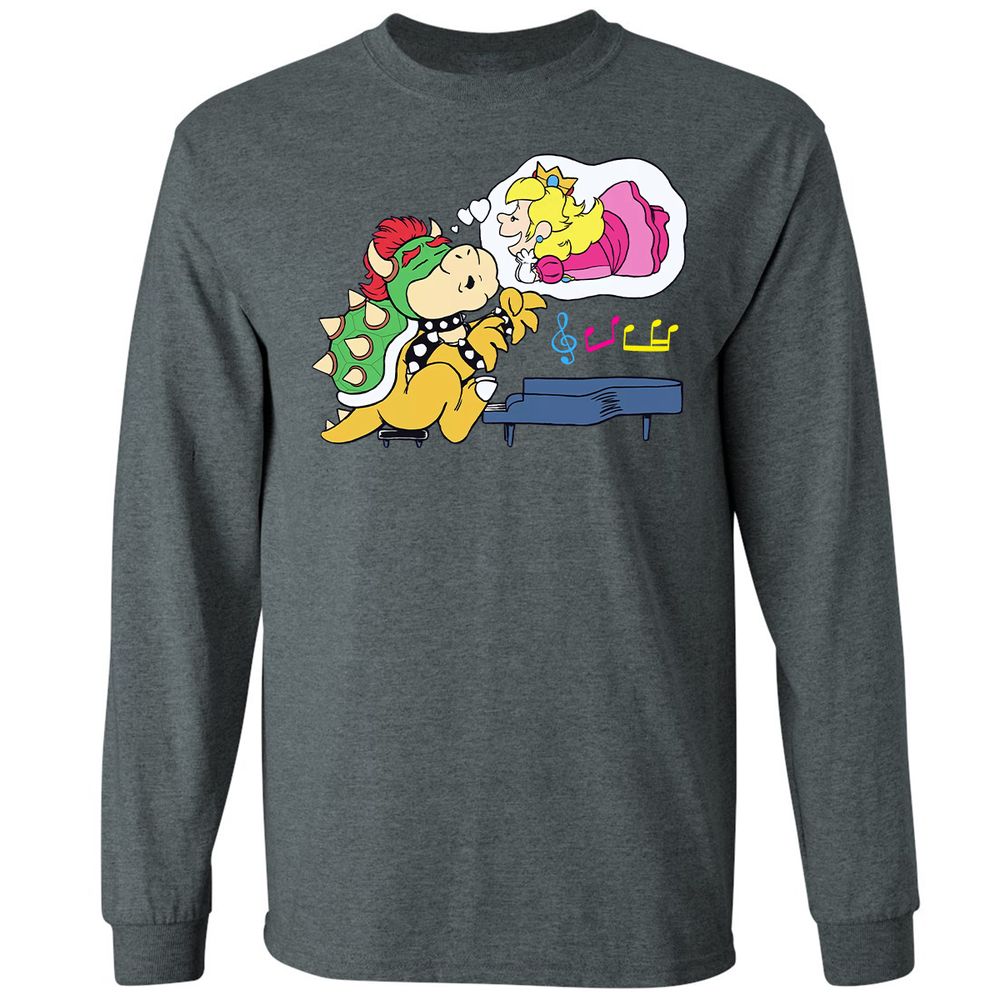 Long Sleeve T-Shirt - 69NUM8MK - Dark Heather - 15