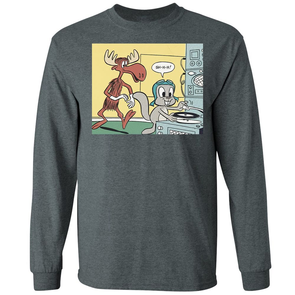 Long Sleeve T-Shirt - S4K6TX8V - Dark Heather - 15