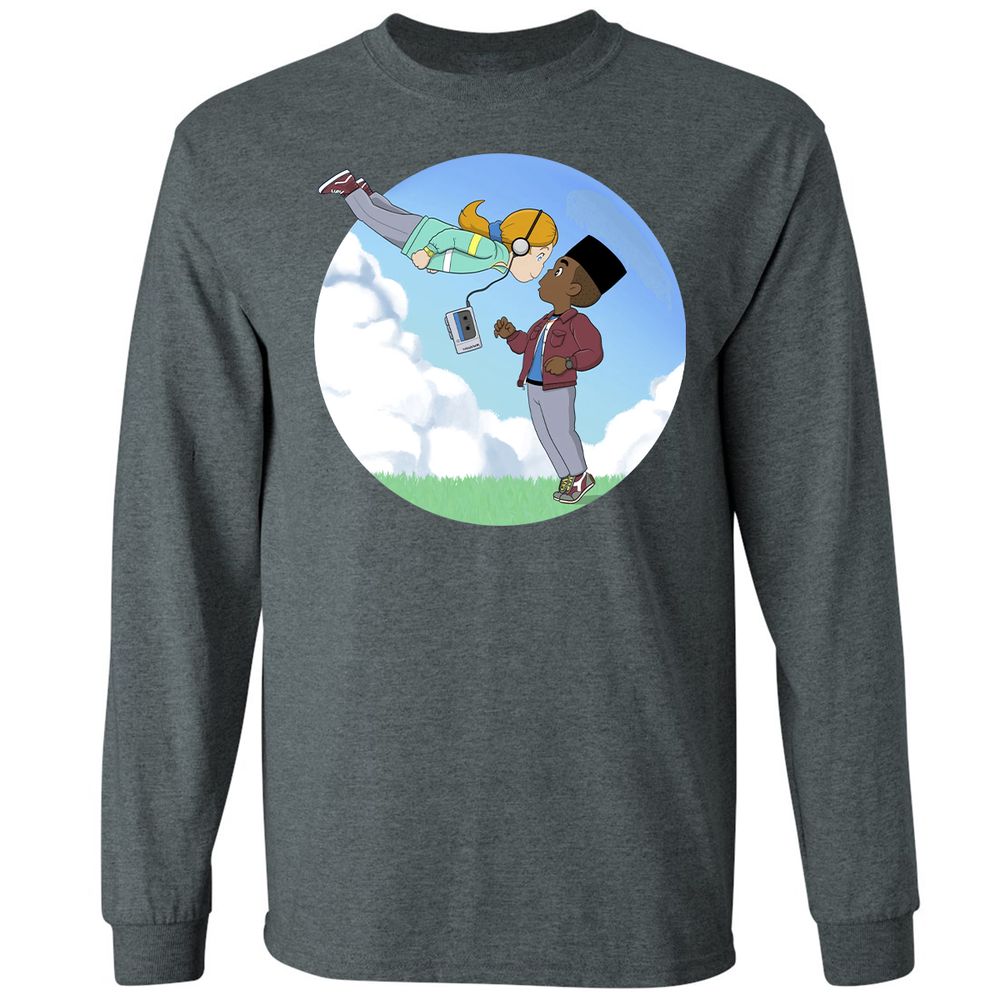 Long Sleeve T-Shirt - QJQ4YXAN - Dark Heather - 15