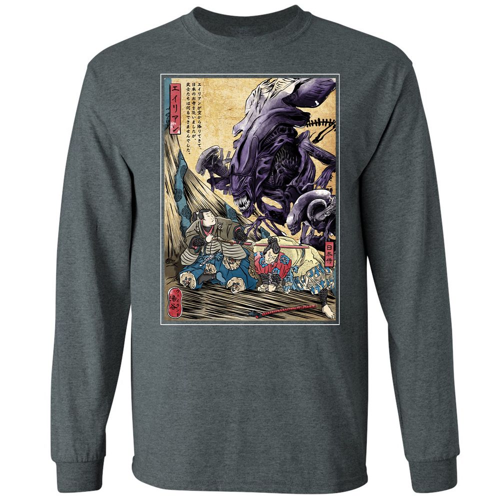 Long Sleeve T-Shirt - XKRFGHRR - Dark Heather - 15