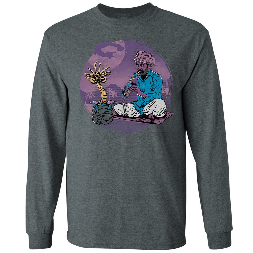 Long Sleeve T-Shirt - QK3DJ7U1 - Dark Heather - 15