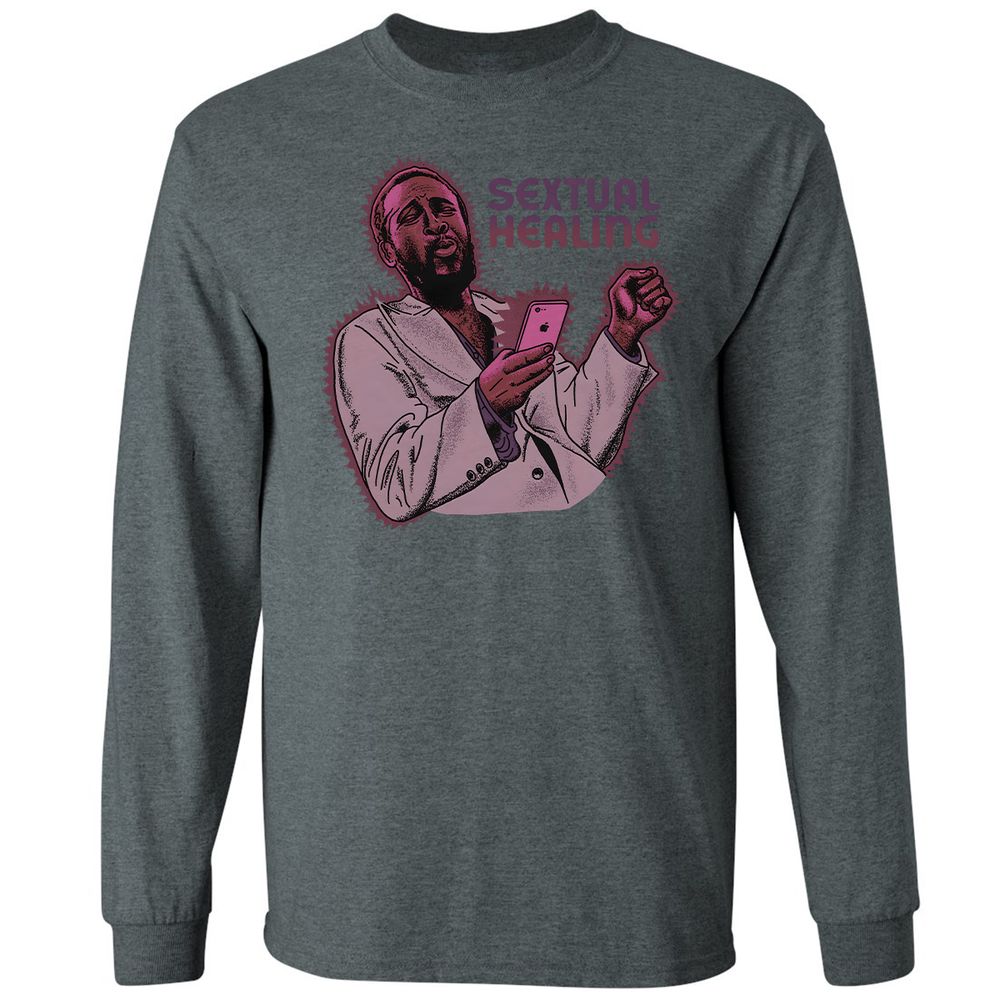Long Sleeve T-Shirt - 9JD7FVGL - Dark Heather - 15