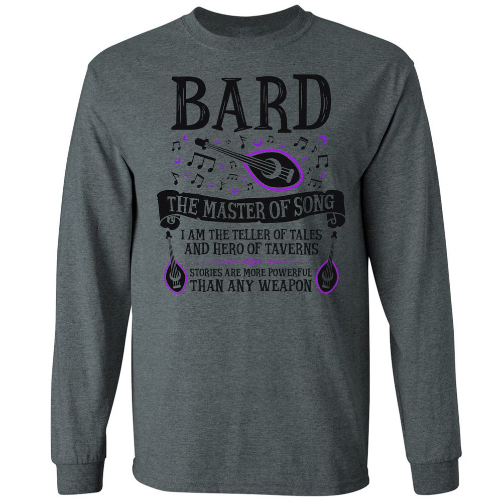 Long Sleeve T-Shirt - EED7BGKZ - Dark Heather - 15