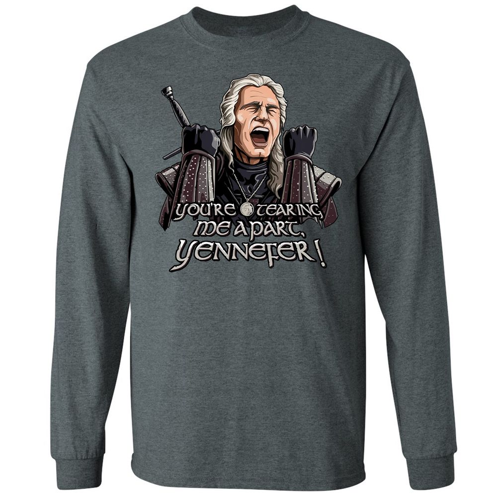 Long Sleeve T-Shirt - VXQBDV9G - Dark Heather - 15