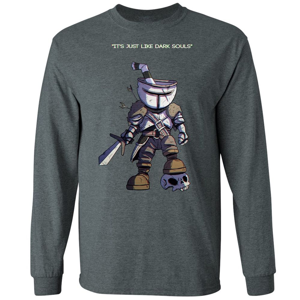 Long Sleeve T-Shirt - QSDZJ2TB - Dark Heather - 15