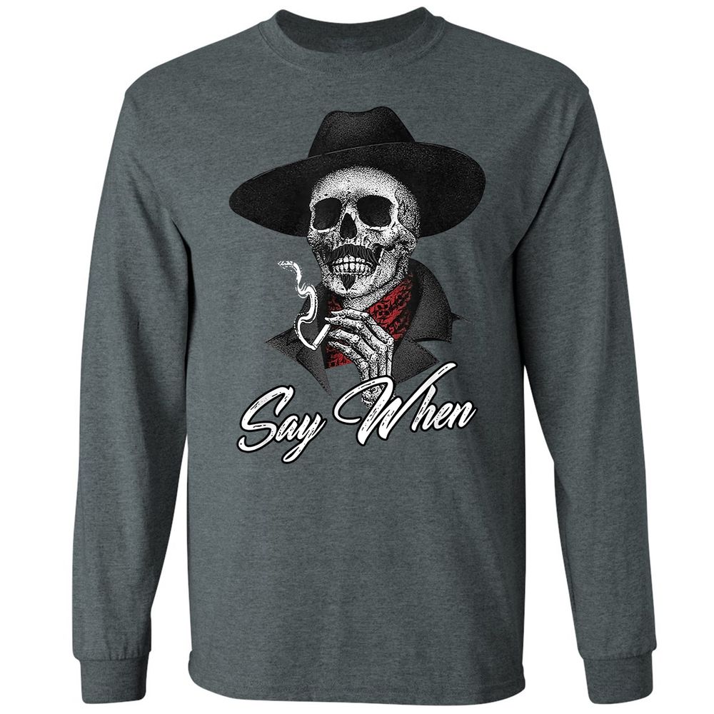 Long Sleeve T-Shirt - 46QYBKAG - Dark Heather - 15