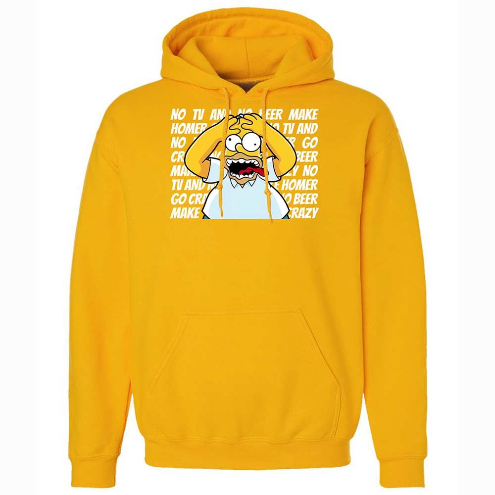 No TV and No Beer Make Homer Go Crazy - Gold - 15