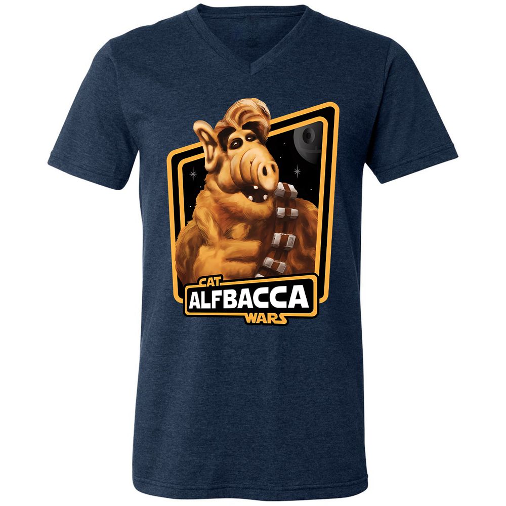 Unisex V-Neck T-Shirt - T81EWLAG - Heather Navy - 15