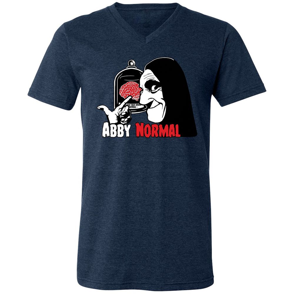 Unisex V-Neck T-Shirt - WKXHHZ8C - Heather Navy - 15