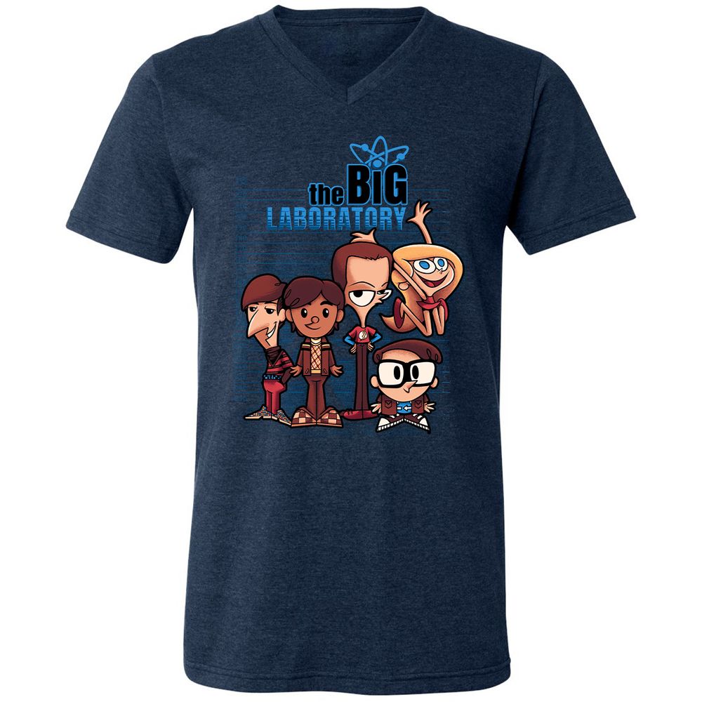 Unisex V-Neck T-Shirt - MA2MKFUB - Heather Navy - 15