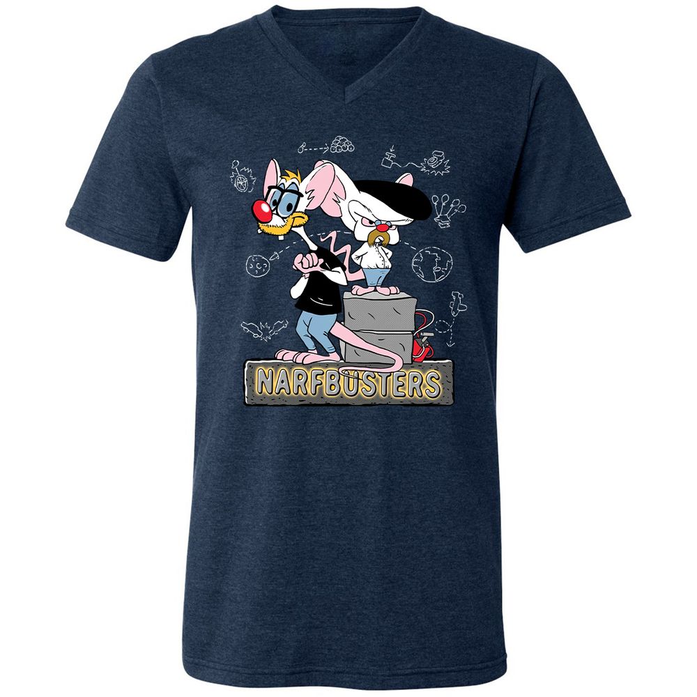 Unisex V-Neck T-Shirt - FFSHBWT9 - Heather Navy - 15