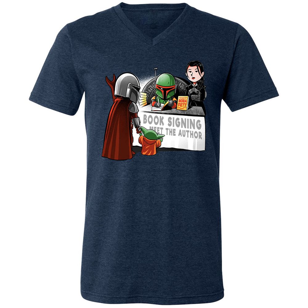 Unisex V-Neck T-Shirt - XLA39LRL - Heather Navy - 15