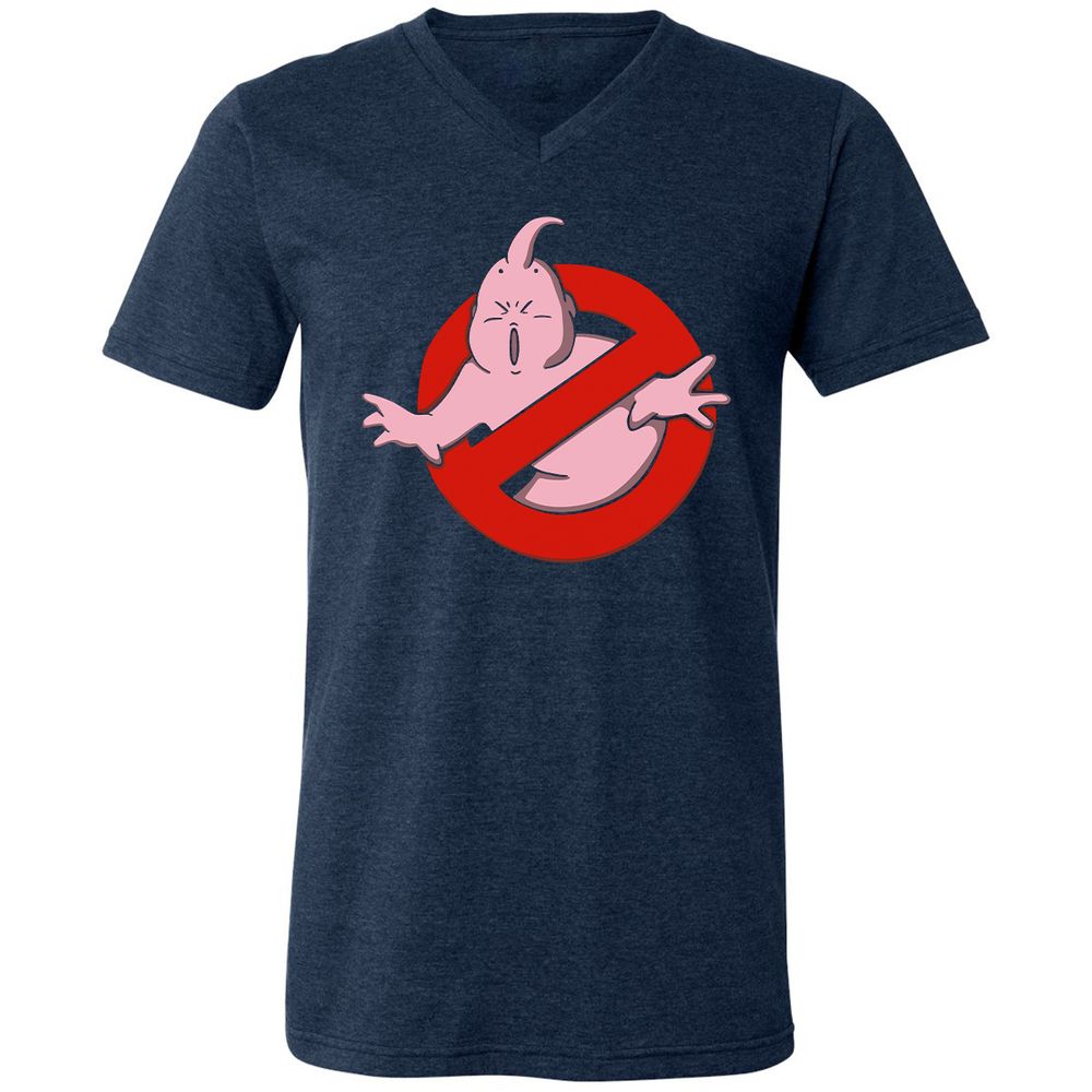 Unisex V-Neck T-Shirt - KEL3W912 - Heather Navy - 15