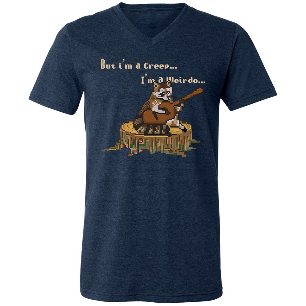 Unisex V-Neck T-Shirt - 2FPJPD3M - Heather Navy - 15