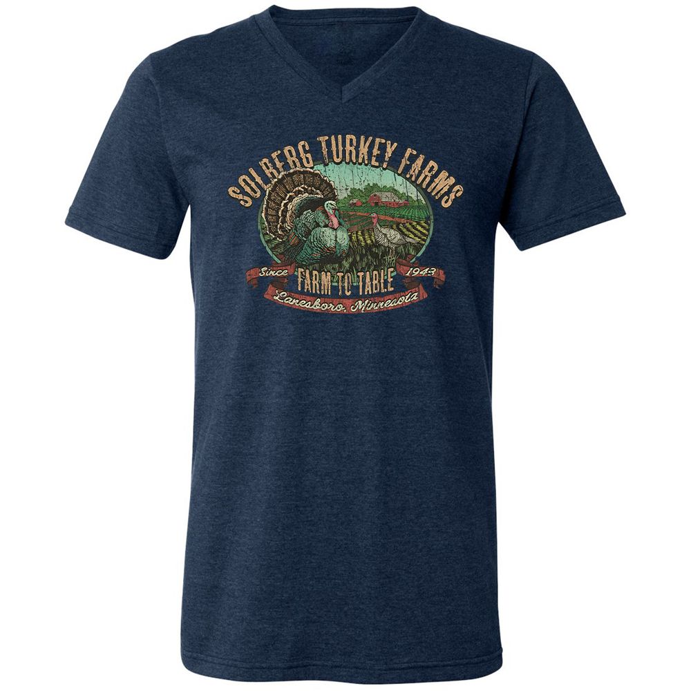 Vintage Turkey Farm Thanksgiving - Heather Navy - 15
