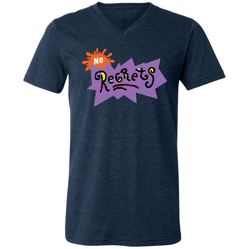 Unisex V-Neck T-Shirt - PDD5KLXM - Heather Navy - 15