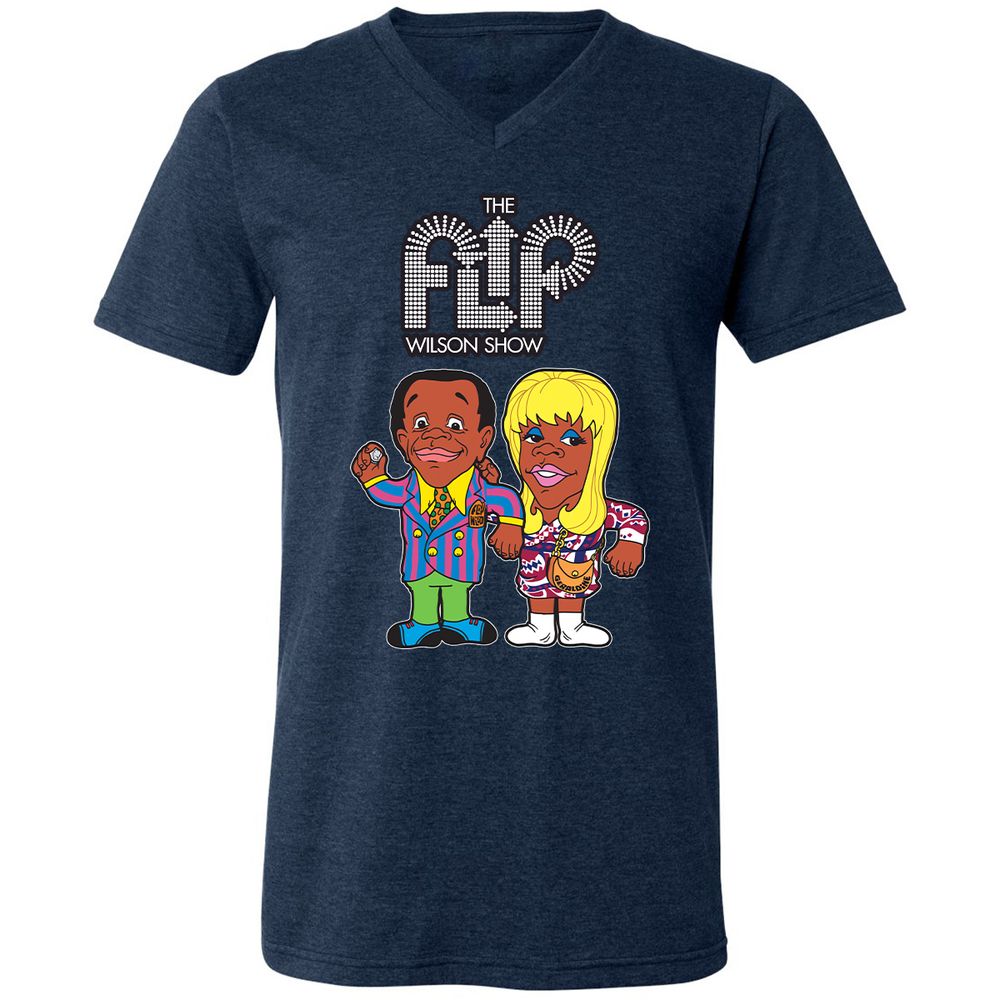 Unisex V-Neck T-Shirt - 7UZ1ZEGW - Heather Navy - 15
