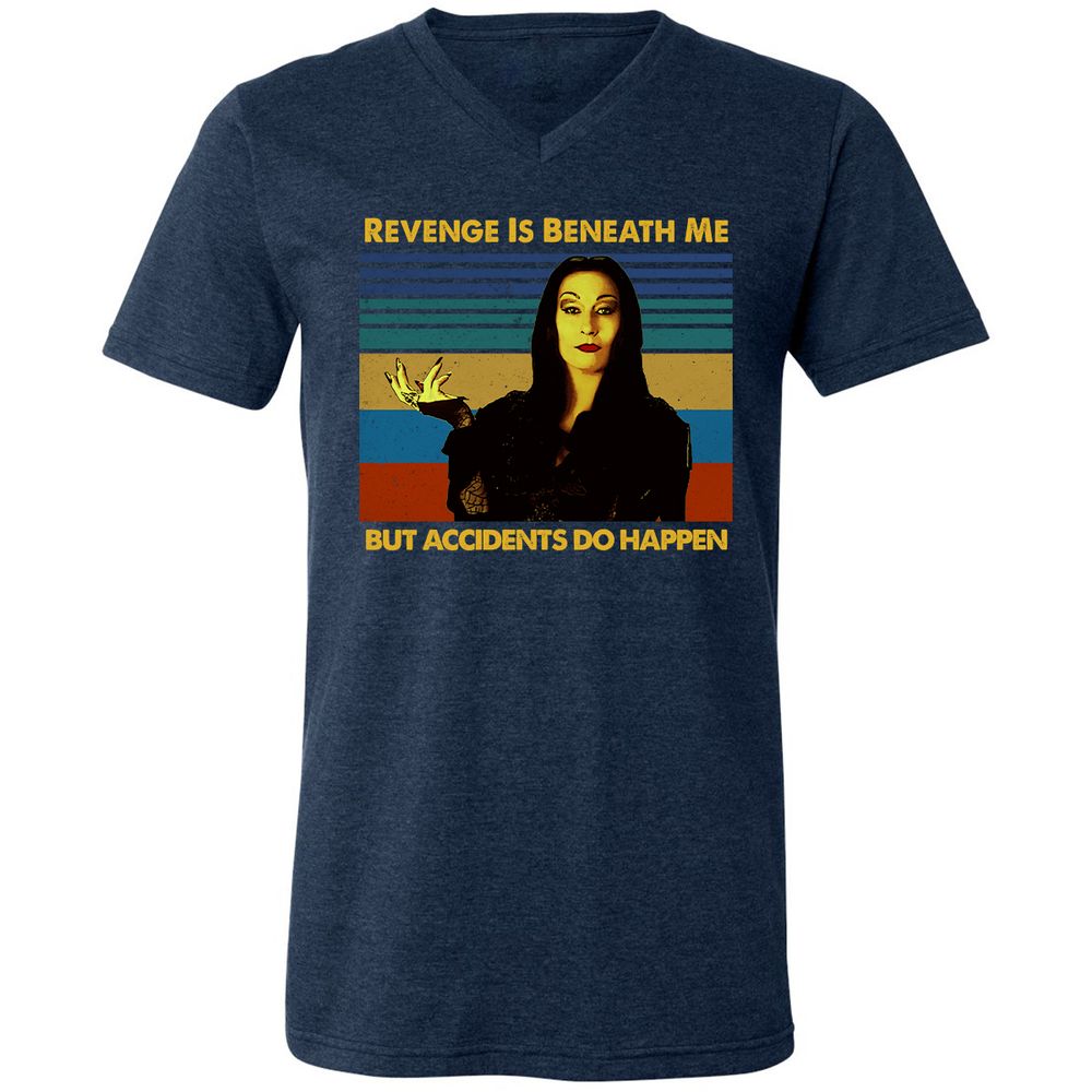 Unisex V-Neck T-Shirt - E3VFPG51 - Heather Navy - 15