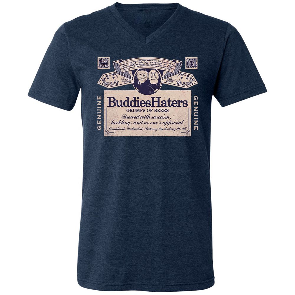 Unisex V-Neck T-Shirt - T6VUDP3H - Heather Navy - 15