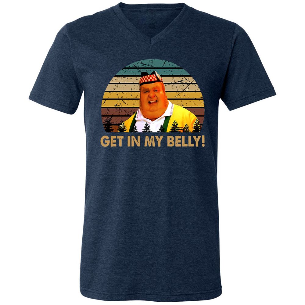 Unisex V-Neck T-Shirt - G2CSV9EY - Heather Navy - 15