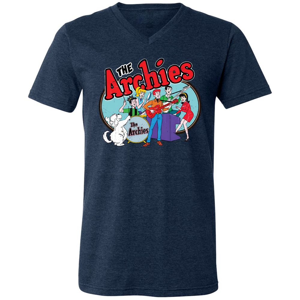 Unisex V-Neck T-Shirt - NT8GX82L - Heather Navy - 15
