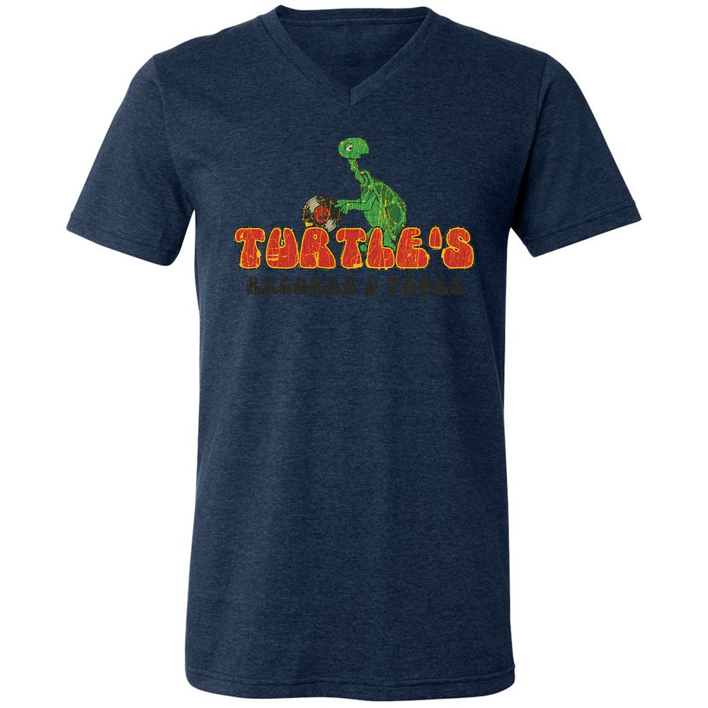 Unisex V-Neck T-Shirt - R58Q5DF1 - Heather Navy - 15