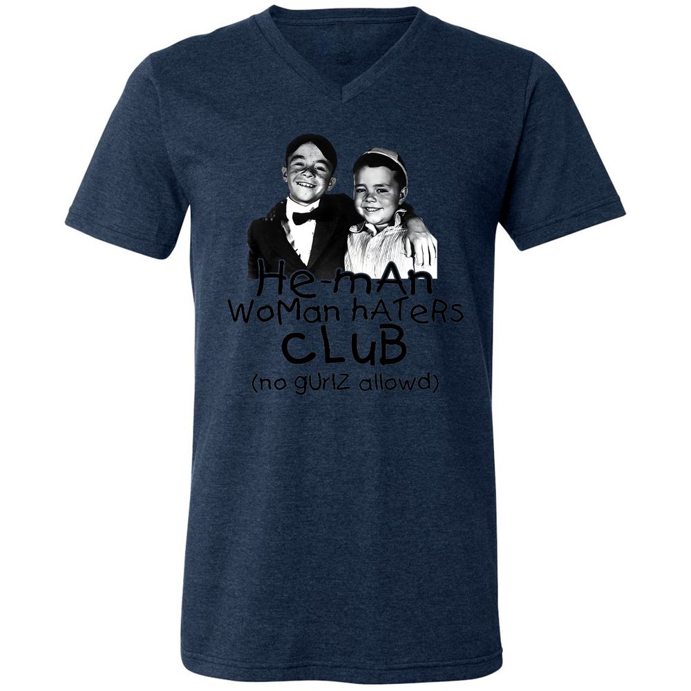 Unisex V-Neck T-Shirt - 57WUGRGC - Heather Navy - 15
