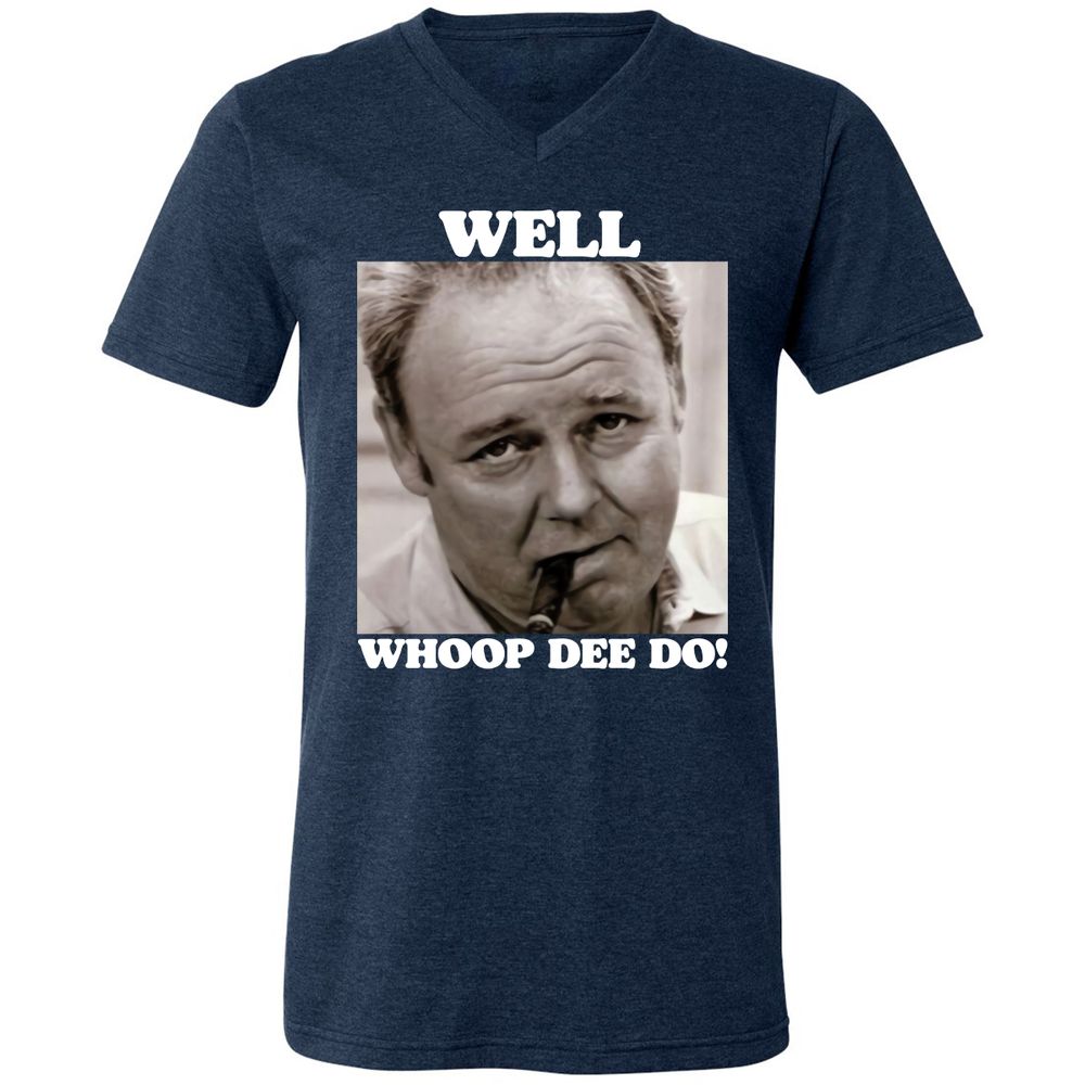 Funny 70s Tv Quote Whoop Dee Do - Heather Navy - 15