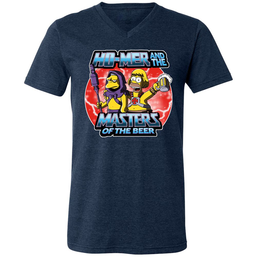 Unisex V-Neck T-Shirt - UE5557KE - Heather Navy - 15