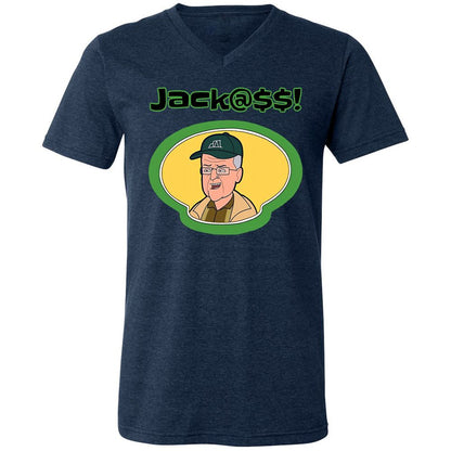 Unisex V-Neck T-Shirt - X6ARJA49 - Heather Navy - 15