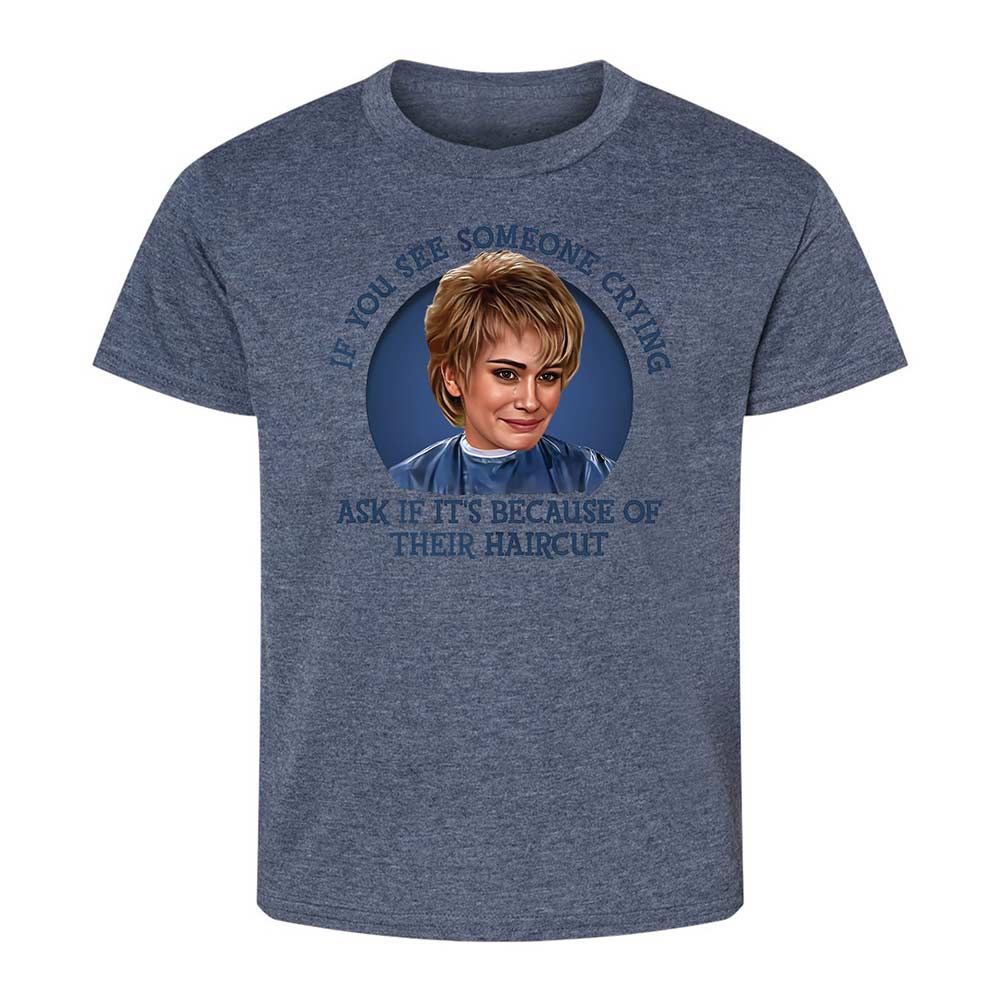 Kids T-Shirt - K5ZWENR3 - Heather Navy - 15