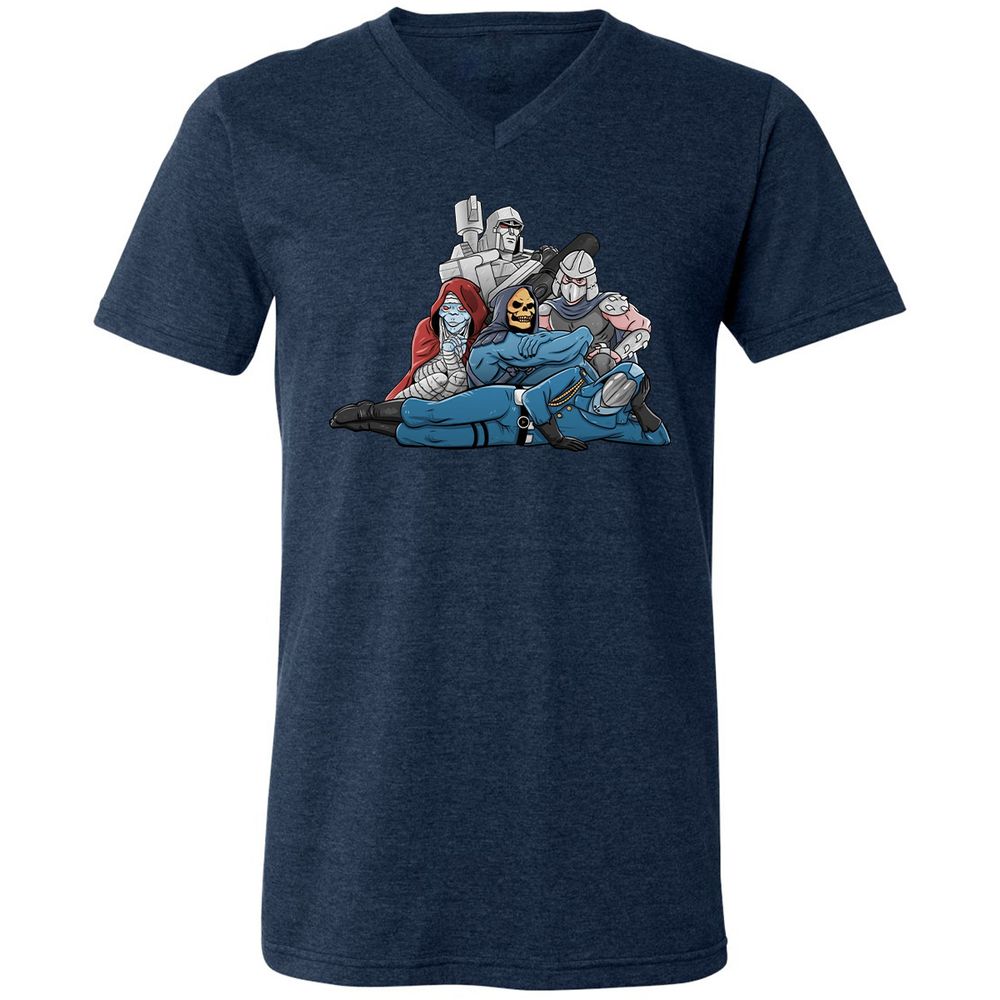 Unisex V-Neck T-Shirt - VC46TSVQ - Heather Navy - 15