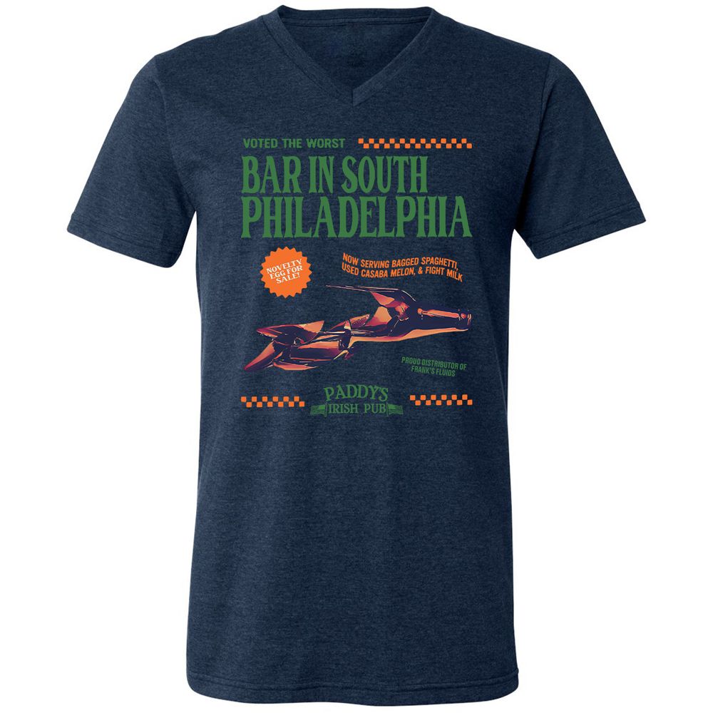Unisex V-Neck T-Shirt - VDDTA4A1 - Heather Navy - 15