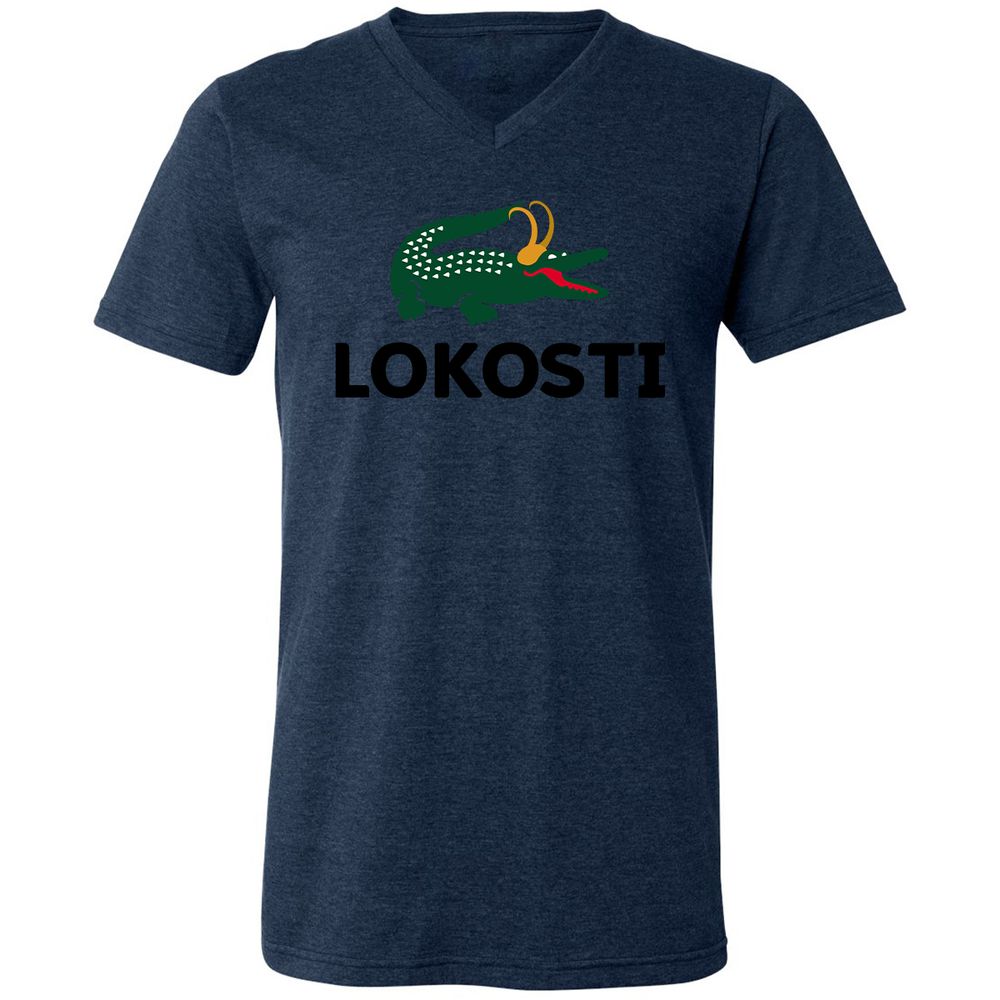 Unisex V-Neck T-Shirt - GNF58UEB - Heather Navy - 15