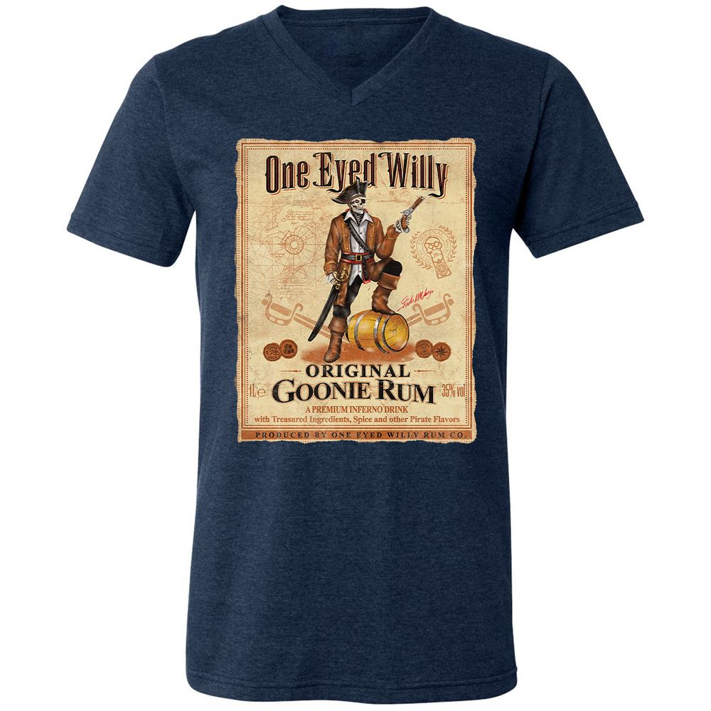 Unisex V-Neck T-Shirt - PL9BDCCB - Heather Navy - 15