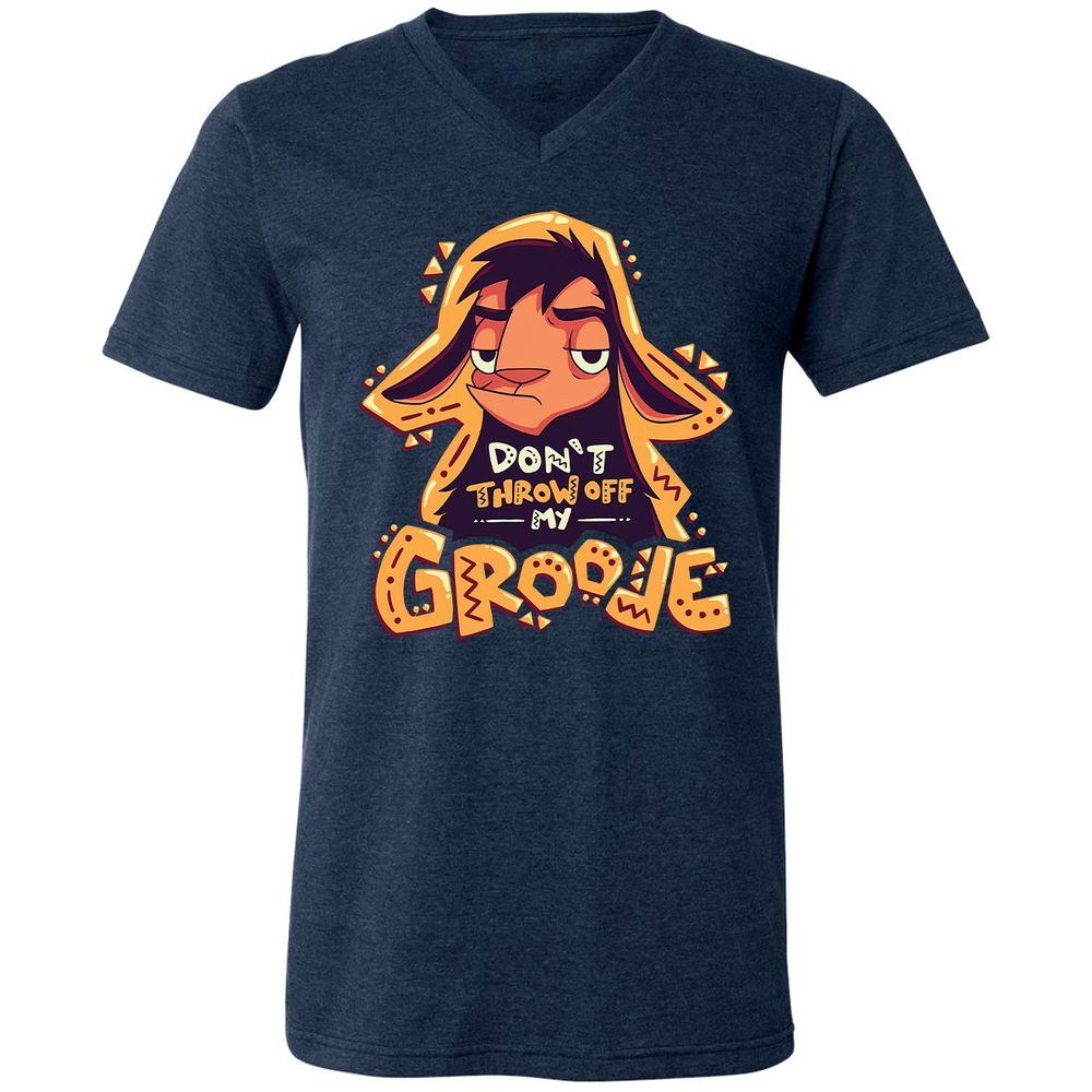Unisex V-Neck T-Shirt - HTN2R35X - Heather Navy - 15