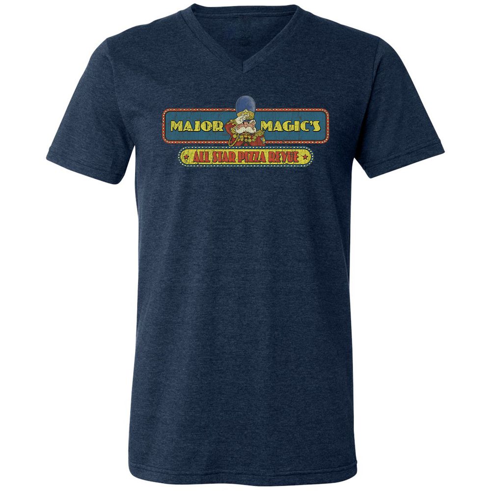 Unisex V-Neck T-Shirt - GCH9EYST - Heather Navy - 15