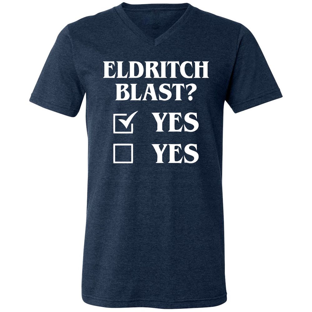 Unisex V-Neck T-Shirt - ARAFVXQN - Heather Navy - 15