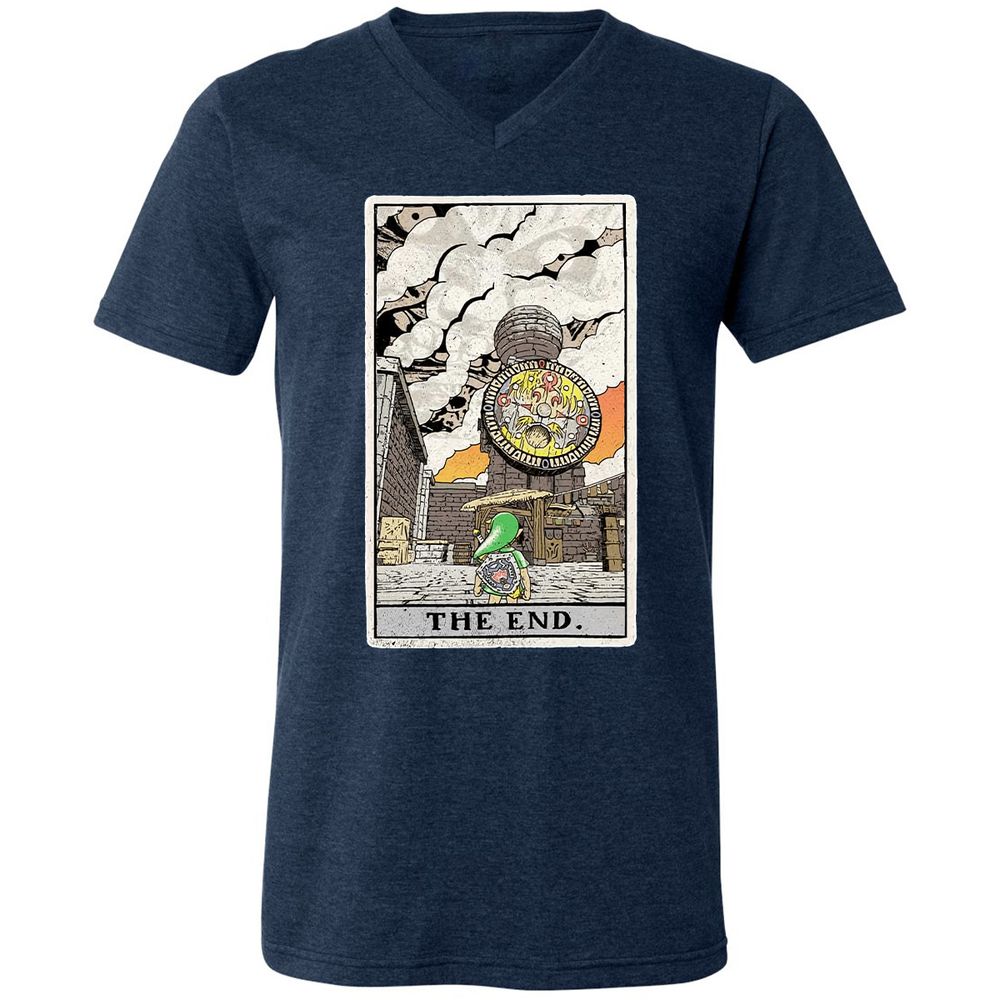Unisex V-Neck T-Shirt - VERU62MJ - Heather Navy - 15