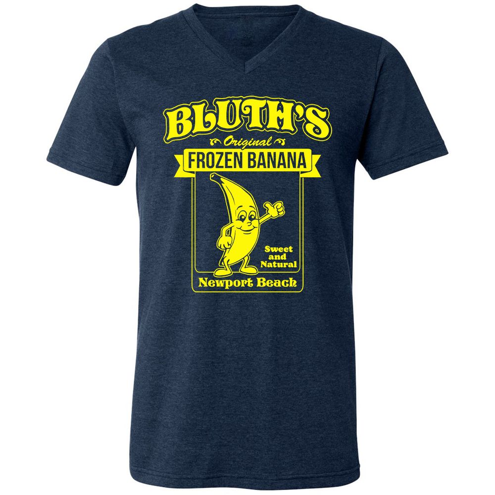 Unisex V-Neck T-Shirt - 2RHSCT7T - Heather Navy - 15