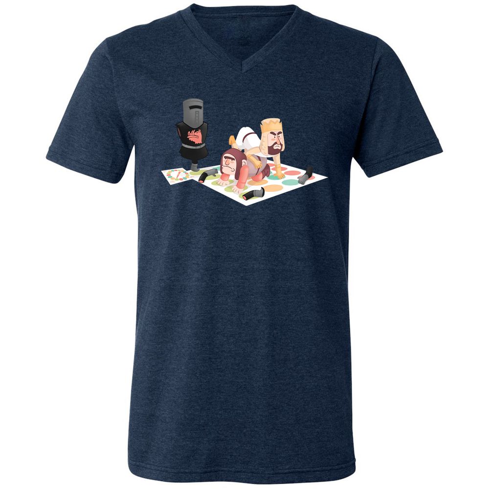 Unisex V-Neck T-Shirt - 262UKWCJ - Heather Navy - 15