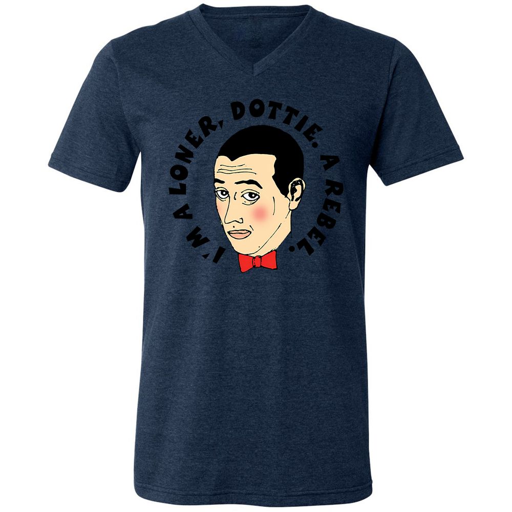 Unisex V-Neck T-Shirt - VCYUBSV3 - Heather Navy - 15