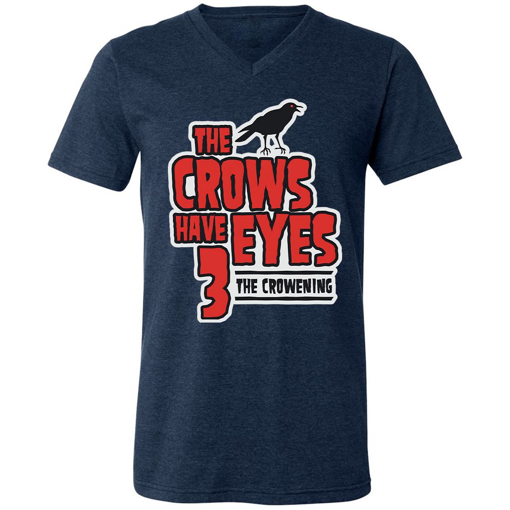 Unisex V-Neck T-Shirt - 3YDFUNKJ - Heather Navy - 15